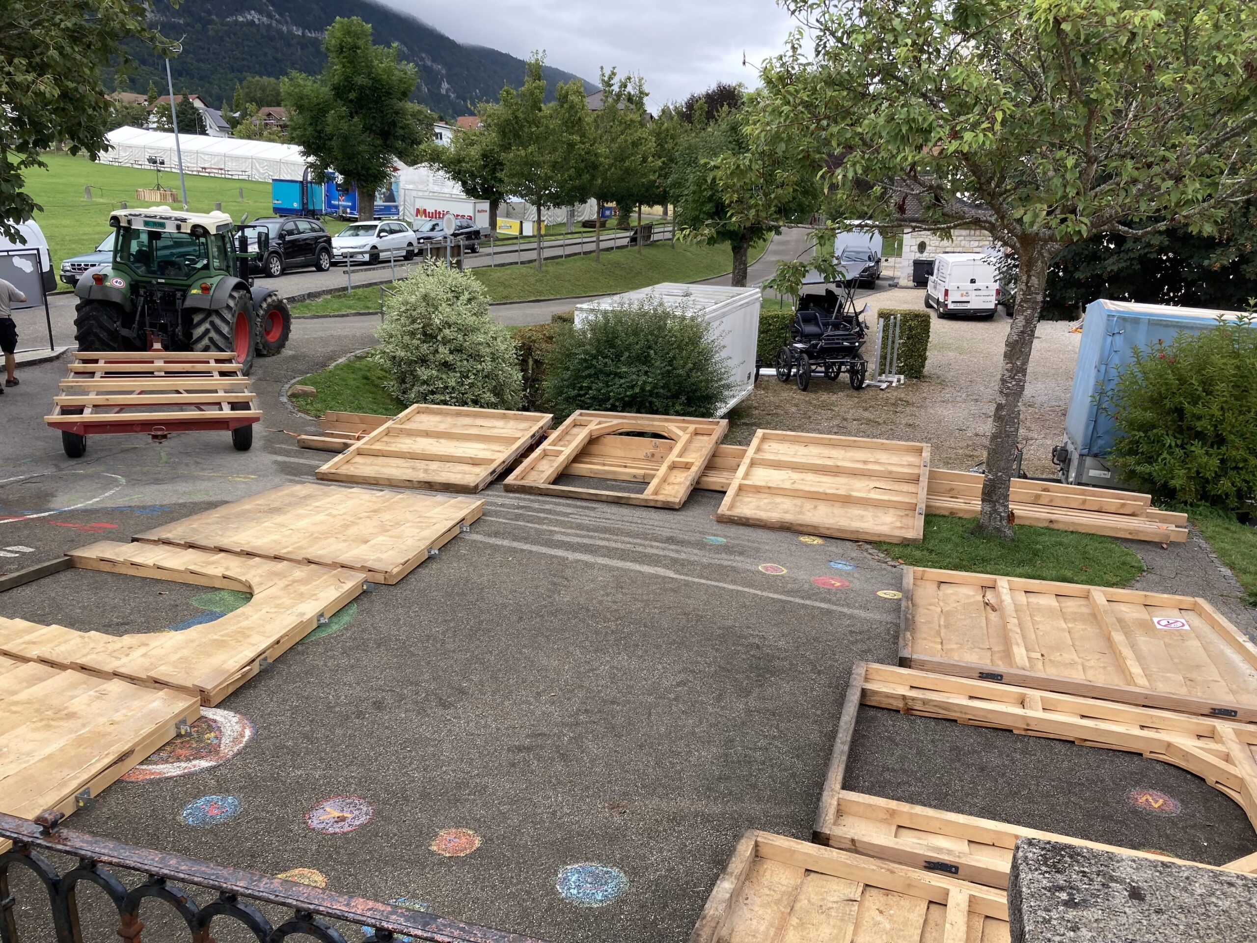 Assemblage des structures du bar